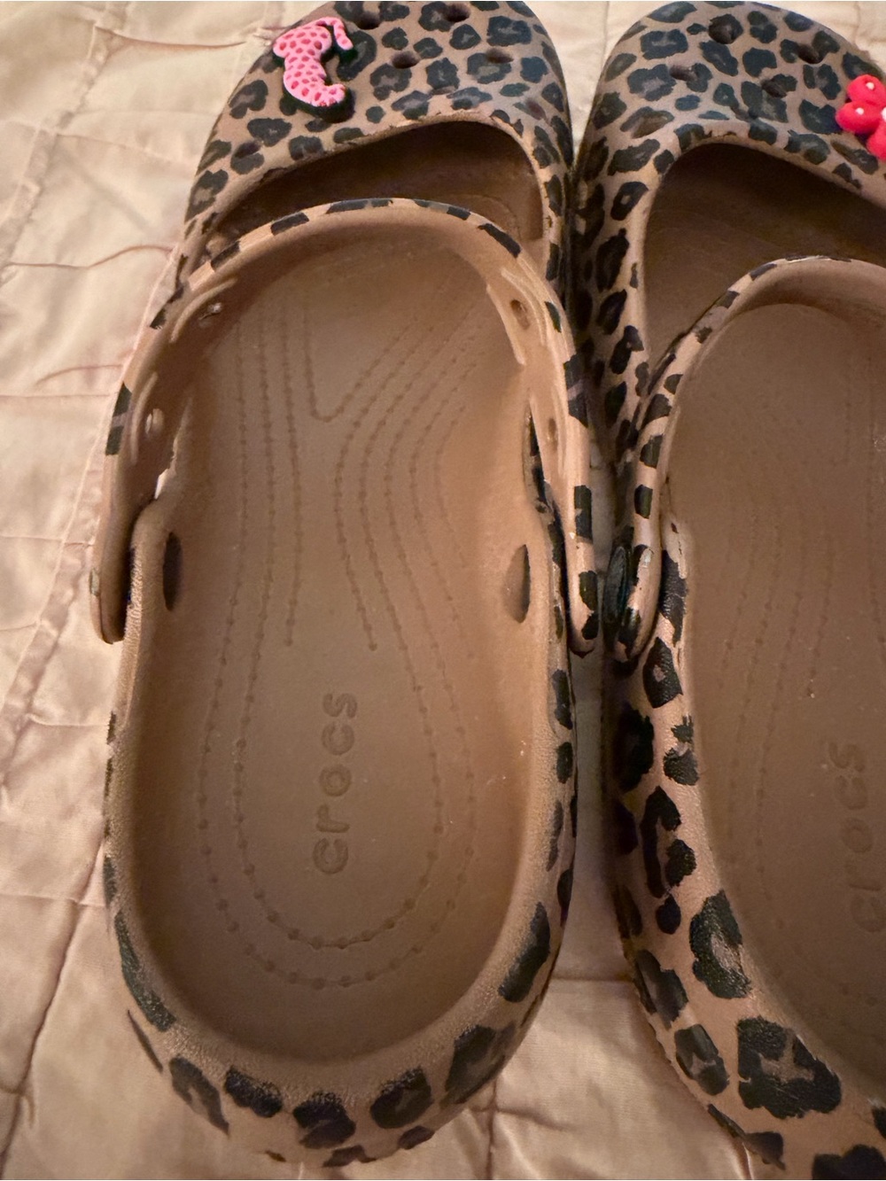 Crocs Ballet Flat Mary Jane Sepia/Leopard  (M5/W7) - Picture 4 of 8